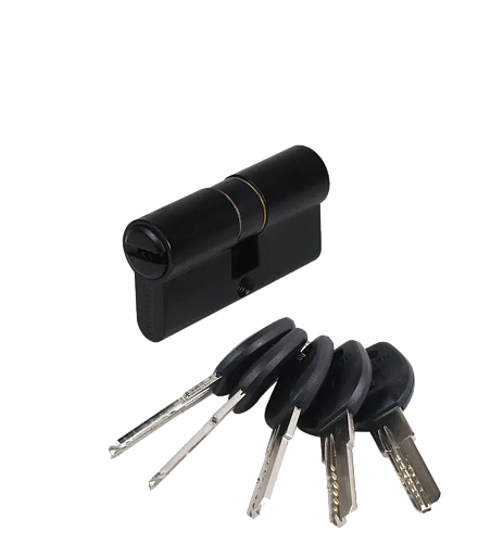 Цилиндр АЛЛЮР ключ-завертка HD FG 60-5K (25*10*25) BLACK черный перф.ключ